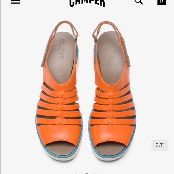 Camper Tropik platform wedge sandals sz 10 (8.5-9) - Picture 8 of 10